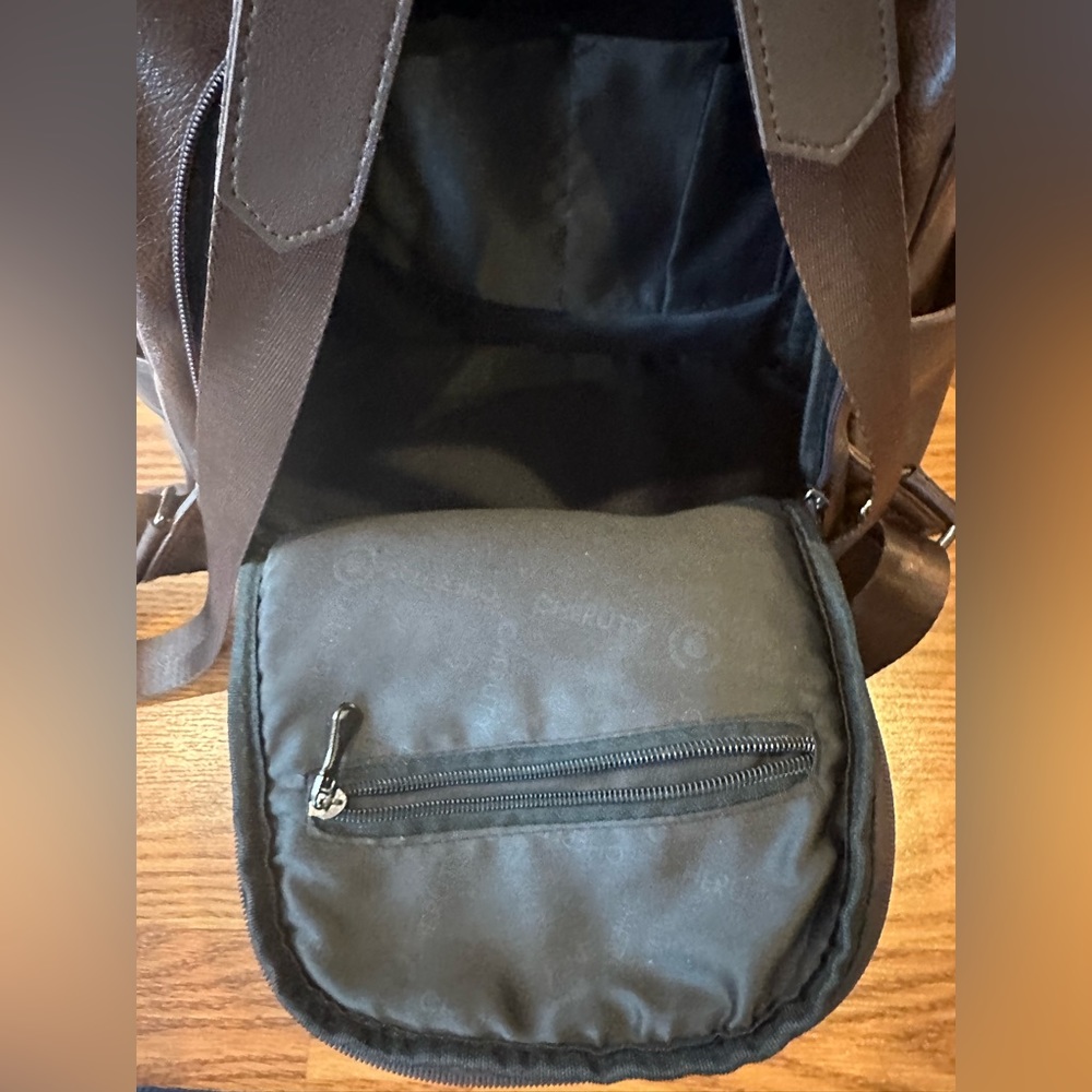 Brown Backpack Purse - image 4